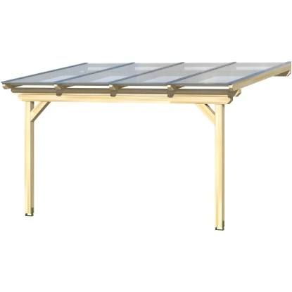 Skan Holz Terrassenüberdachung Ancona 434 X 250 Cm Leimholz Weiß 2 Skan Holz Terrassenüberdachung Ancona 434 X 250 Cm Leimholz Weiß – Bild 2