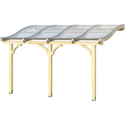 Skan Holz Terrassenüberdachung Venezia 434 X 239 Cm Leimholz Nussbaum 2 Skan Holz Terrassenüberdachung Venezia 434 X 239 Cm Leimholz Nussbaum – Bild 2