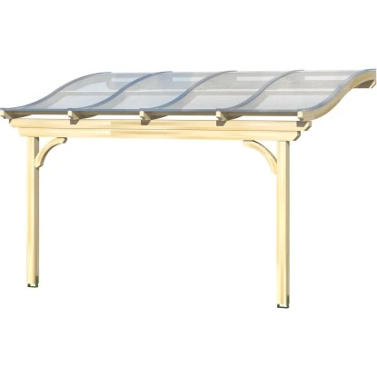 Skan Holz Terrassenüberdachung Verona 434 X 239 Cm Leimholz Nussbaum 2 Skan Holz Terrassenüberdachung Verona 434 X 239 Cm Leimholz Nussbaum – Bild 2