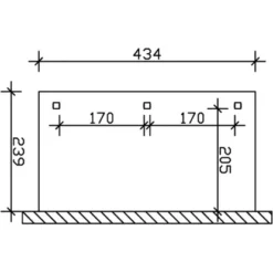 Skan Holz Terrassenüberdachung Venezia 434 X 239 Cm Leimholz Weiß -Vitavia Verkäufe sendach bild3 207800 11 25