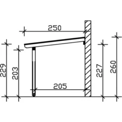 Skan Holz Terrassenüberdachung Rimini 434 X 250 Cm Douglasie Nussbaum -Vitavia Verkäufe sendach bild4 200016 03 20
