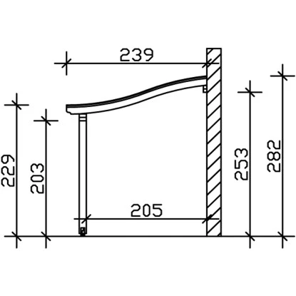 Skan Holz Terrassenüberdachung Venezia 434 X 239 Cm Leimholz Eiche Hell 4 Skan Holz Terrassenüberdachung Venezia 434 X 239 Cm Leimholz Eiche Hell – Bild 4