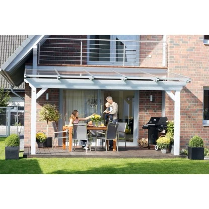 Skan Holz Terrassenüberdachung Ancona 434 X 250 Cm Leimholz Weiß 7 Skan Holz Terrassenüberdachung Ancona 434 X 250 Cm Leimholz Weiß – Bild 7