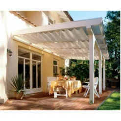 Skan Holz Terrassenüberdachung Andria 434 X 250 Cm Leimholz Eiche Hell -Vitavia Verkäufe sendach bild9 201013 01 20