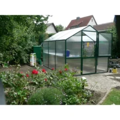 KGT Gewächshaus Rose III HKP 10 Mm Moosgrün -Vitavia Verkäufe shaus Rose III Moosgruen 3