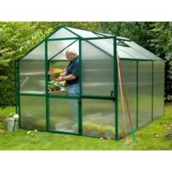 KGT Gewächshaus Rose III HKP 10 Mm Moosgrün -Vitavia Verkäufe shaus Rose III Moosgruen 4