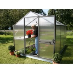 KGT Gewächshaus Tulpe III HKP 16 Mm Moosgrün -Vitavia Verkäufe shaus Tulpe III AluBlank 3