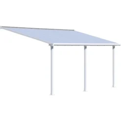 Palram - CanopiaOlympia 3 X 6.1 Terrassenüberdachung Weiß Klar